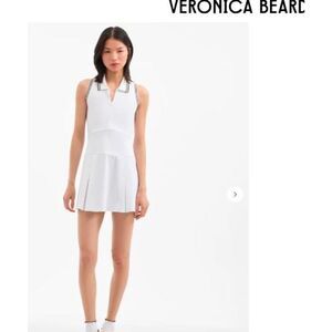 Veronica Beard Women's Ace Pleated Tennis Dress Sz S NWT 150 White